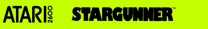 Stargunner logo for Atari 2600